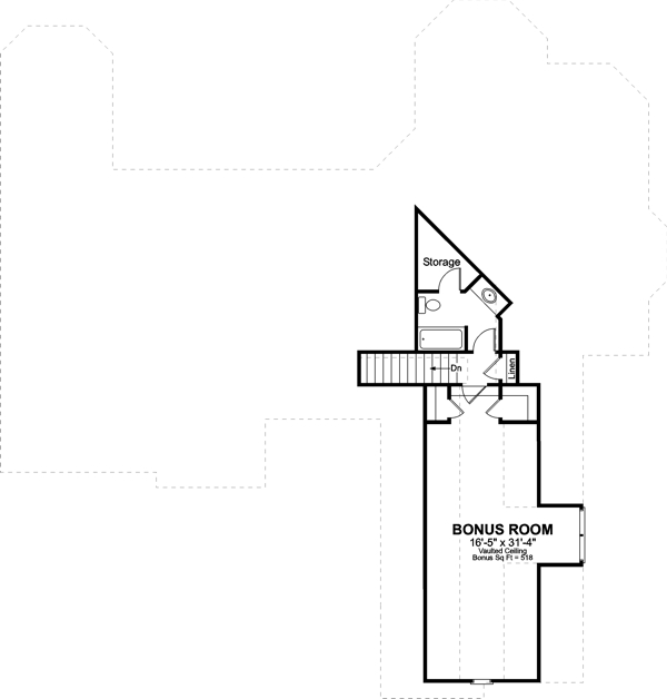 Bonus Room image of The Randolph House Plan